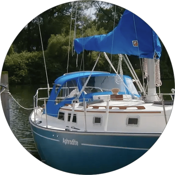 dodgers on boat in the water