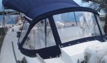 Mirage 35 Dodger Bimini Sunbrella Supreme