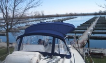 Mirage 35 Dodger Bimini Sunbrella Supreme