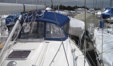 Bavaria 39 Dodger Bimini Custom Solar Panel Bracket Enclosure