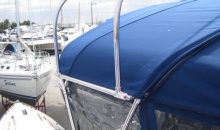 Bavaria 39 Dodger Bimini Custom Solar Panel Bracket Enclosure